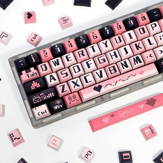 Dye-Sublimated Keycap Set XDA Double Shot Custom Keycaps PBT Customized Personalized Cute DIY Mechanical Keyboard Keycaps